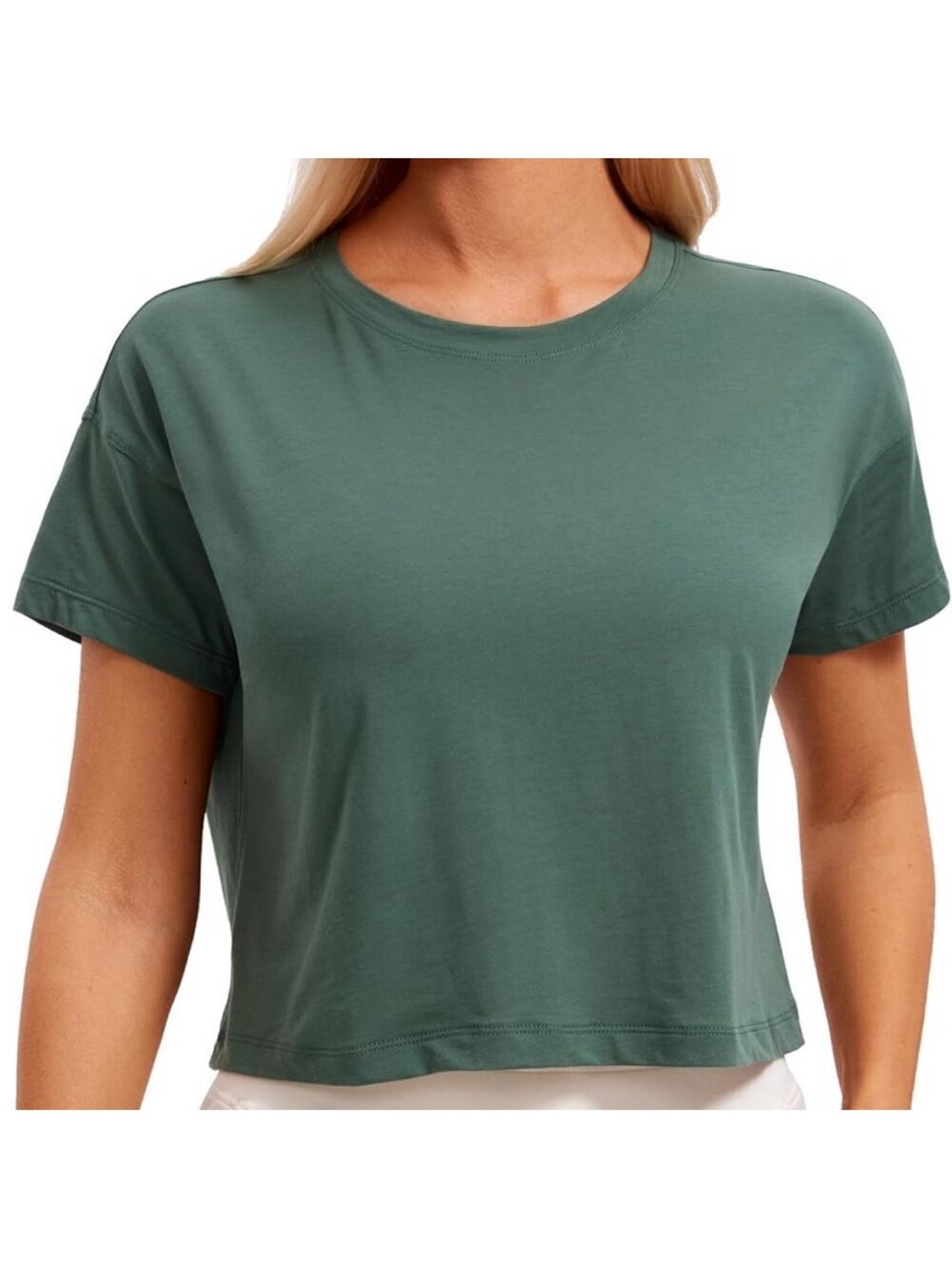 MATE THE LABEL ORGANIC COTTON SHRUNKEN TEE SPRUCE XS M